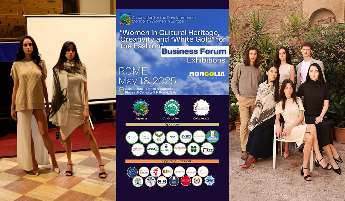 Business Forum Italia-Mongolia a Roma con sfilata modelle e modelli agenzia First